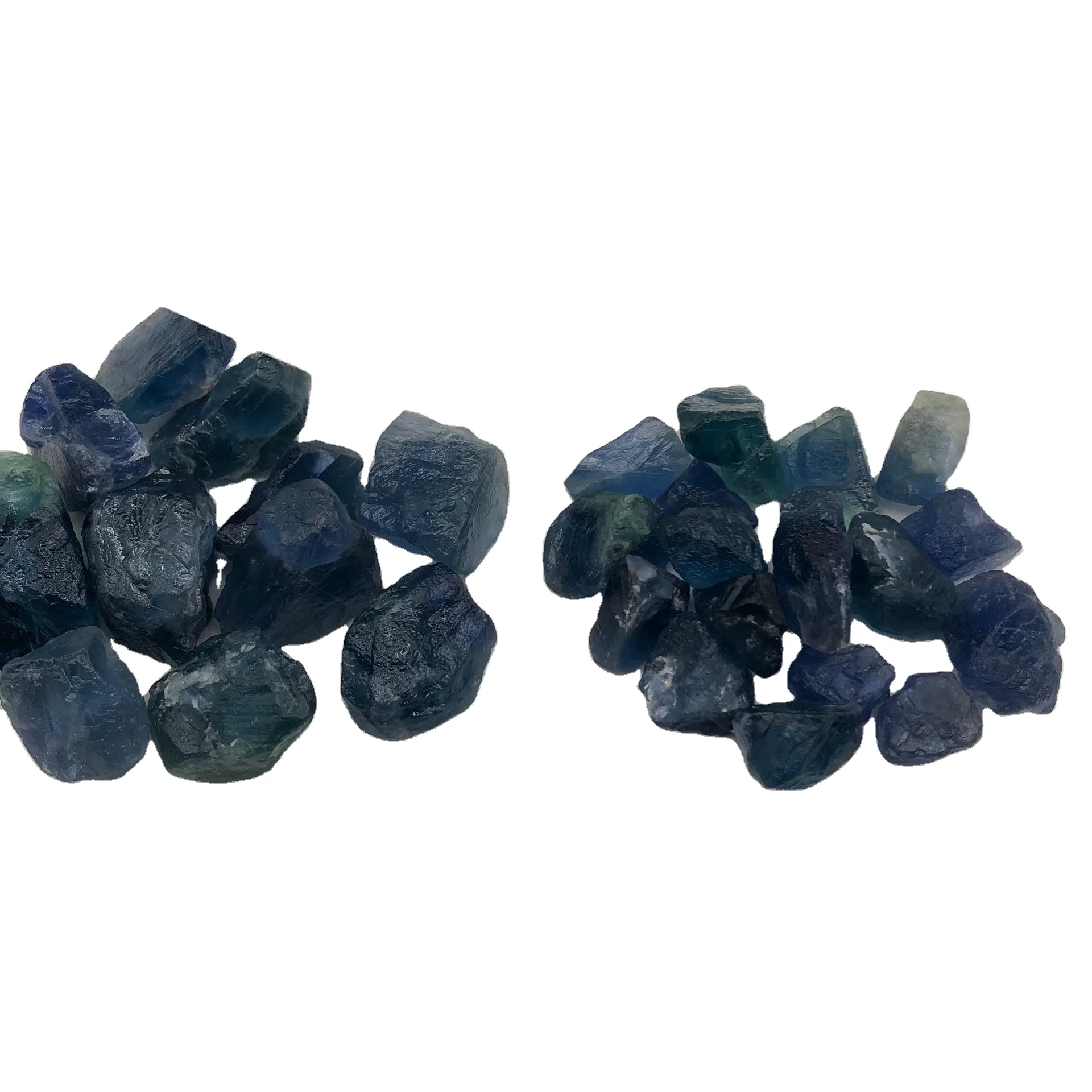 Decorative blue crystal diffusing stone no fire aromatreatment natural blue fluorite raw stone