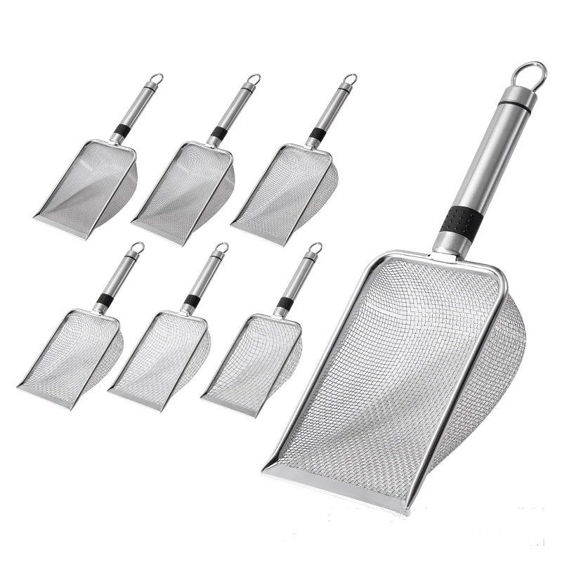 Large Cat Litter Shovel With Large Hole Bentonite 4.3/5.0mm Rutin Chicken Crawling Pet Excrement Shovel