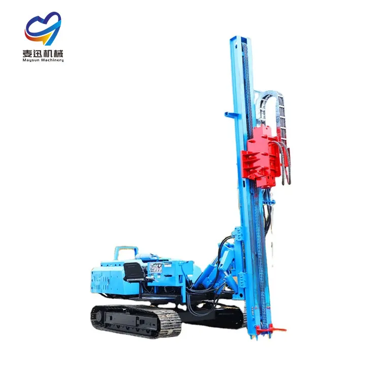 Highland power station lead hole equipment skid steer pile driver easy to operate and pile quickly