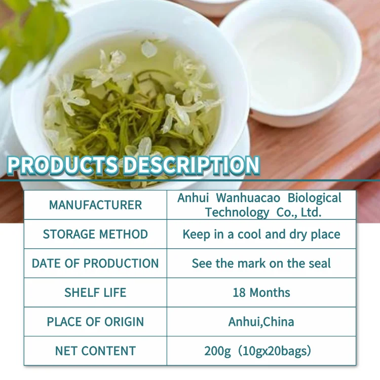 Slimming The fat sea is clear and moist tea Custom Labeling free sample Premium Jasmine Tea