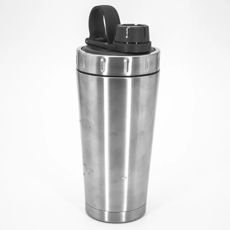 Double wall 304 stainless steel vacuum flask exercise fitness protein shaker bottles water jug