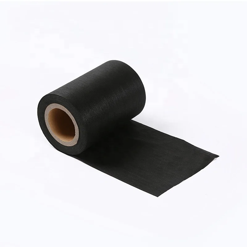 Wholesale Black White Elastic Non Woven Fabric For Ear Loop 100% Polypropylene Soft 40-100Gsm Non Woven Fabric Roll Non Woven