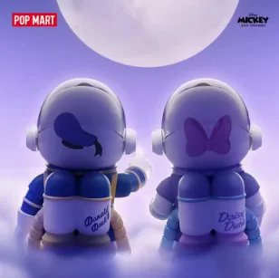 POPMART Bubble Mart SPACE MOLLY Donald Duck Daisy 400% Chaos Big Baby Ornaments