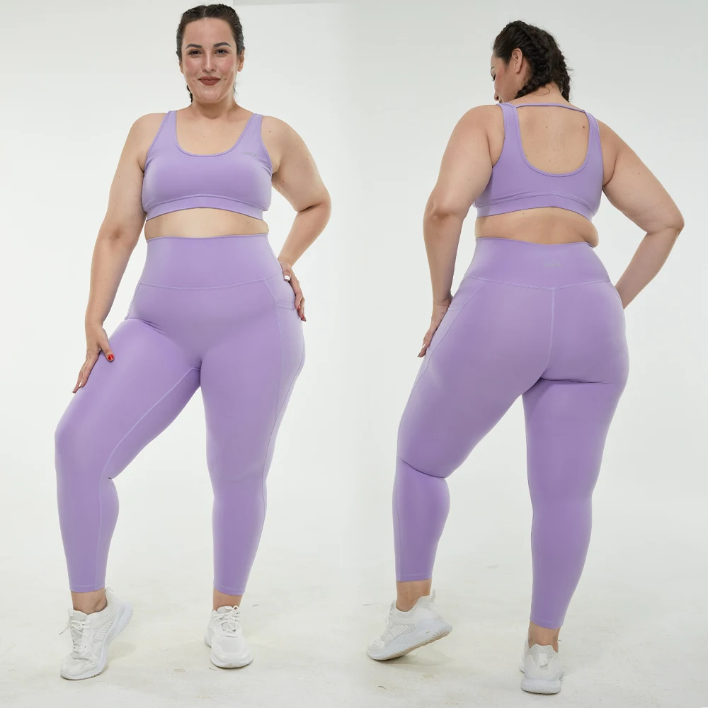 2022 Two Piece XXL Spandex Polyester Gym Clothes XL Yoga Suit Sport Wear Big Size Women Breathable Plus Size Yoga Sets