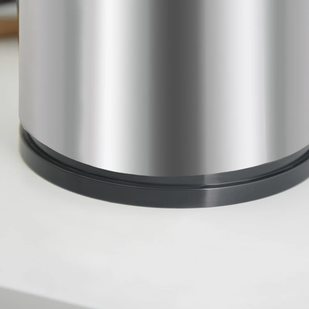 Factory OEM 8 Inch Silver Water Drain Easy Cleaning Chef Kitchen Knife Set Round Stainless Steel Universal Knife Block Holder