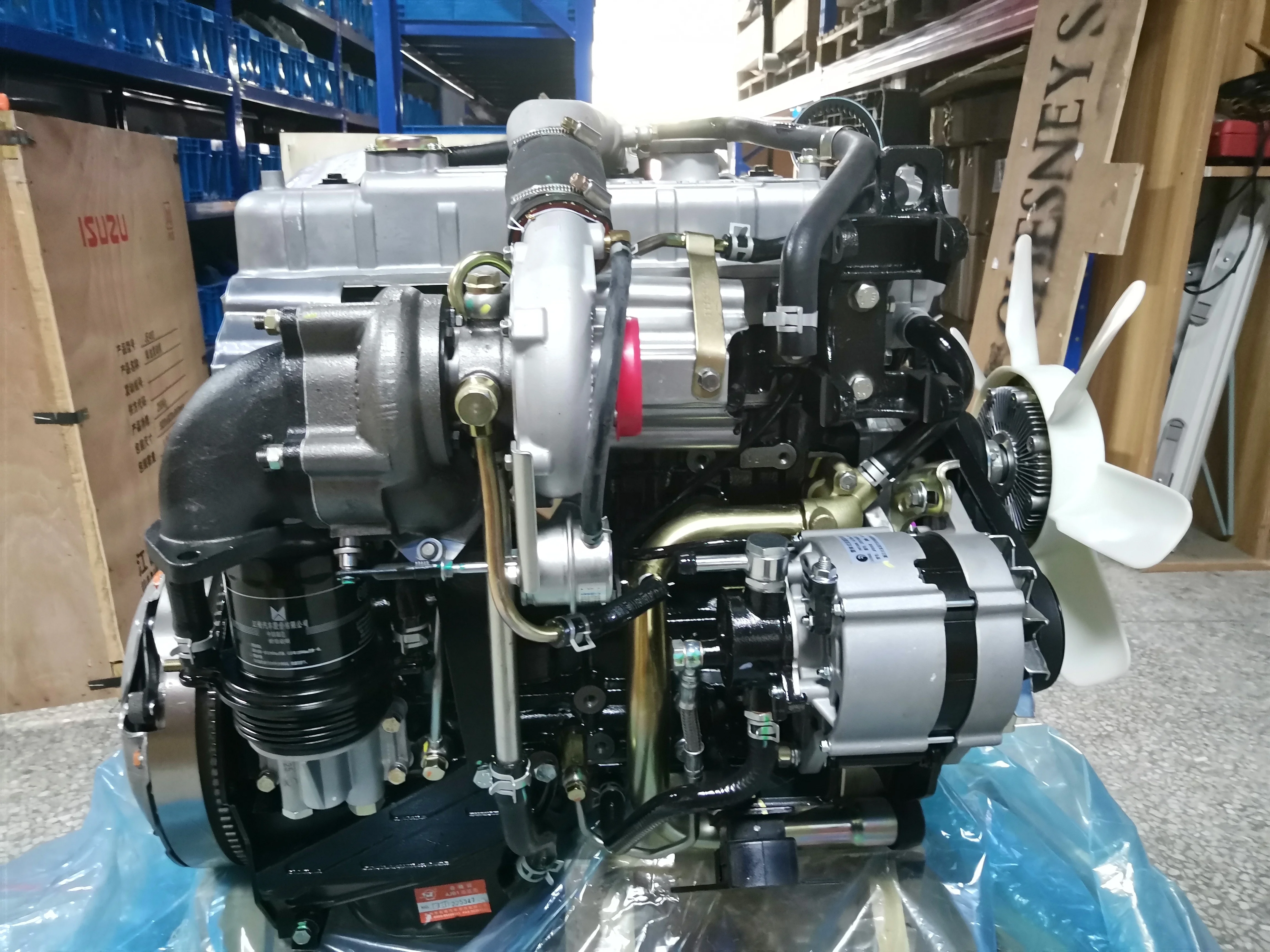 favorable price 86kw/116hp 3600rpm 4JB1T water cooled diesel engine commonly used for light trucks or Pick-up