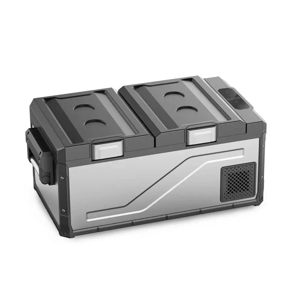 60L Car Fridge Portable Refrigerator Mini Fridge Auto Compressor Freezer RV Van Truck Travel Cooler Home Use 12/24V 220V