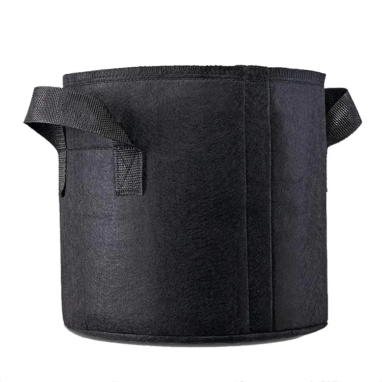 Garden Plant Felt Potato Grow Bag Black Fabric Pot For Organic Flower Mushroom Tomato 10 45 50 100 200 Gallon