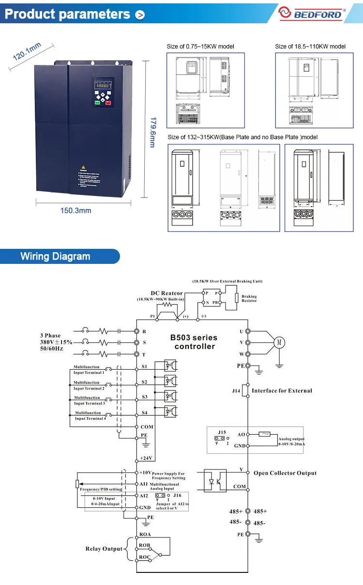 sensorless vector control inverter