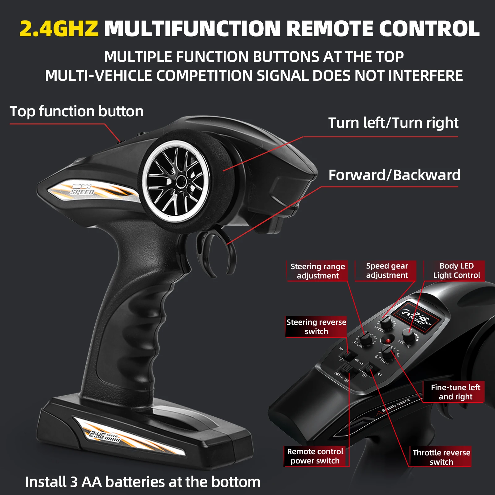 2.4G rc hummer h2 1:10 rc car hobby grade rc car off road 4wd voiture telecommande enfant jouet rechargeable 50km RC550 brushed