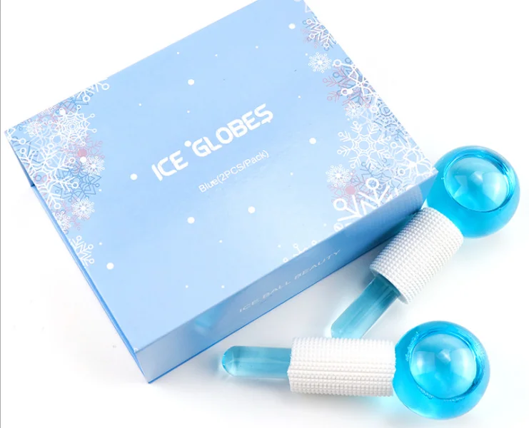 In Stock Wholesale Face Cryo Sticks Ice Globes For Facial Massage 2021 Blue