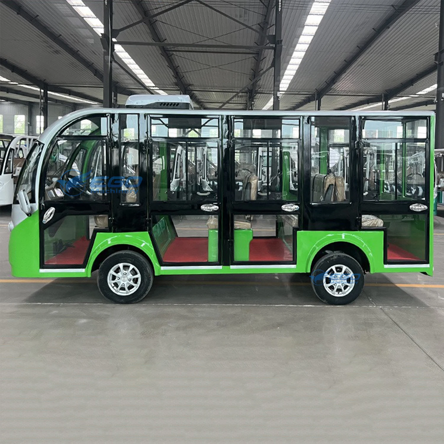 Высокое качество 8 11 14 17 мест закрытый экскурсионный автобус со стеклянными дверями кондиционер для приема автобусов