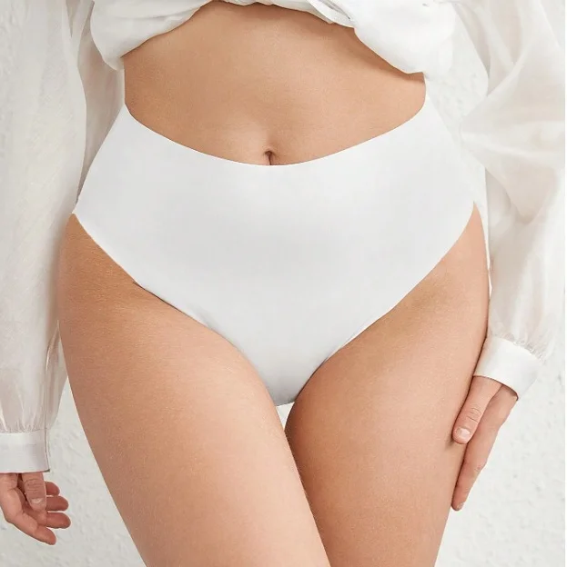 Womens Cotton Boy Shorts Panties Ladies High Waisted Full Coverage Stretch Underwear Slimming Shaping Without Pinching  Brief