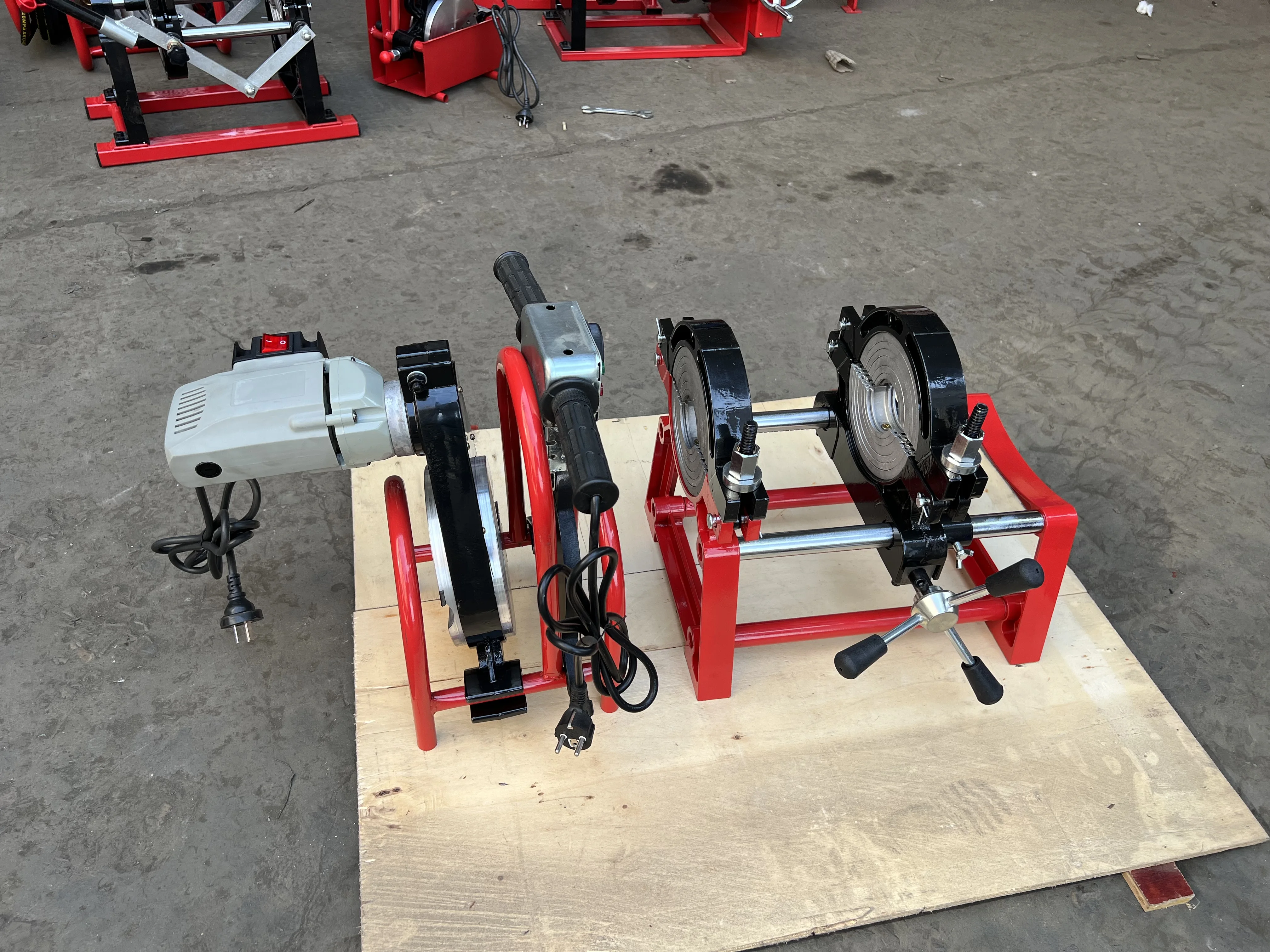 50-250 мм горячая Распродажа Hdpe пластиковые трубы сварочный аппарат ручной стыковой сварки машина
