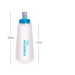 300ml 400ml 500ml BPA Free Reusable Portable TPU Squeeze Outdoor Sport Running Soft Flask Water Bottle
