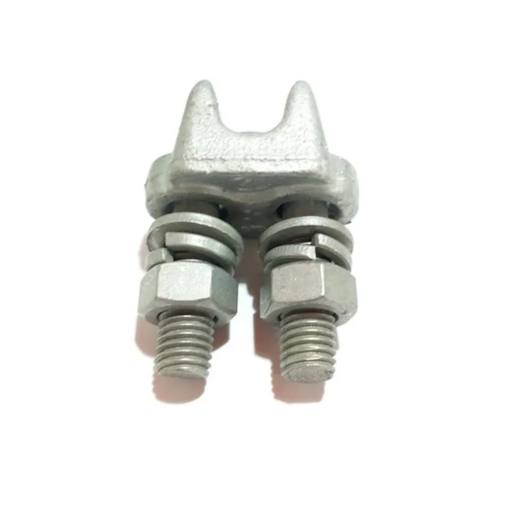 Wire rope clip for stay wire power accessories for pole line hardware