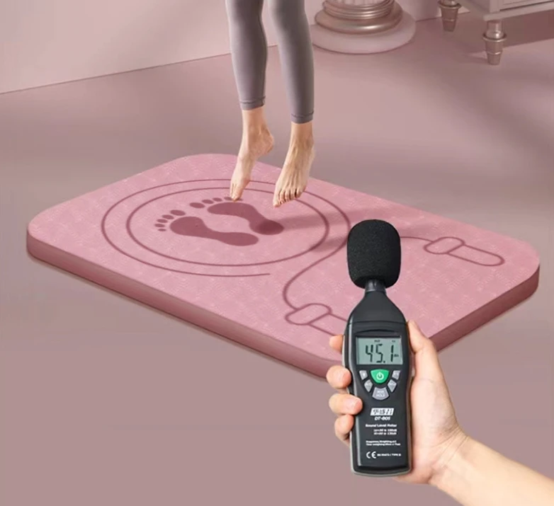 Pink sweat absorption PU thick yoga mat for children crawling fitness dance mat manufacturers wholesale oversized