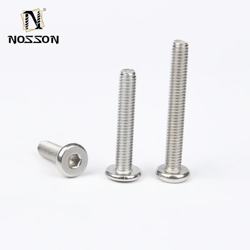 Customizable DIN 7991 Socket Countersunk Cap Screws Various Sizes Threads Black Oxide Titanium Plastic Binding 10mm M4-M10