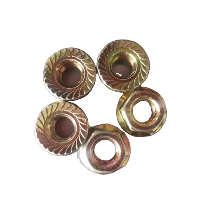 KEHUI fasteners Super September DIN 6923 flange nut Serrated non-slip anti-loosening hex nut Stainless steel flange nut