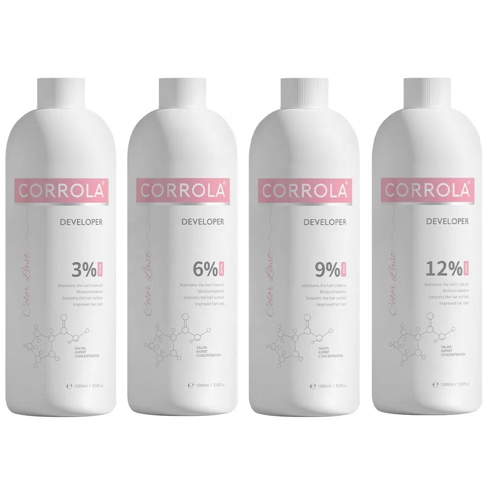 Private Label 1000ml 10vol 20vol 30vol 40vol Cream Oxidant Professional Salon Hair Color Developer