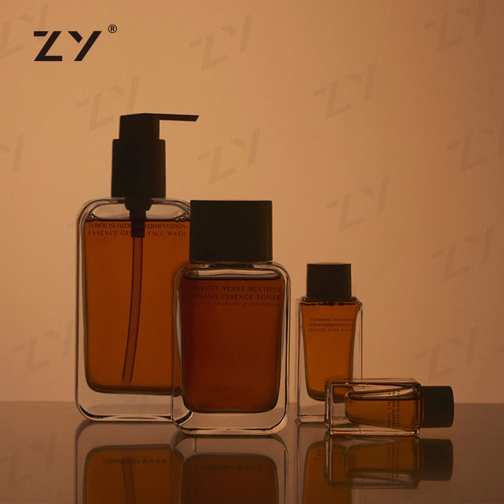 Brown Aesthetic 25 Ml Matt Glass Perfume Bottles Rectangular Perfume Bottle Empty Perfume Bottles 50 Ml
