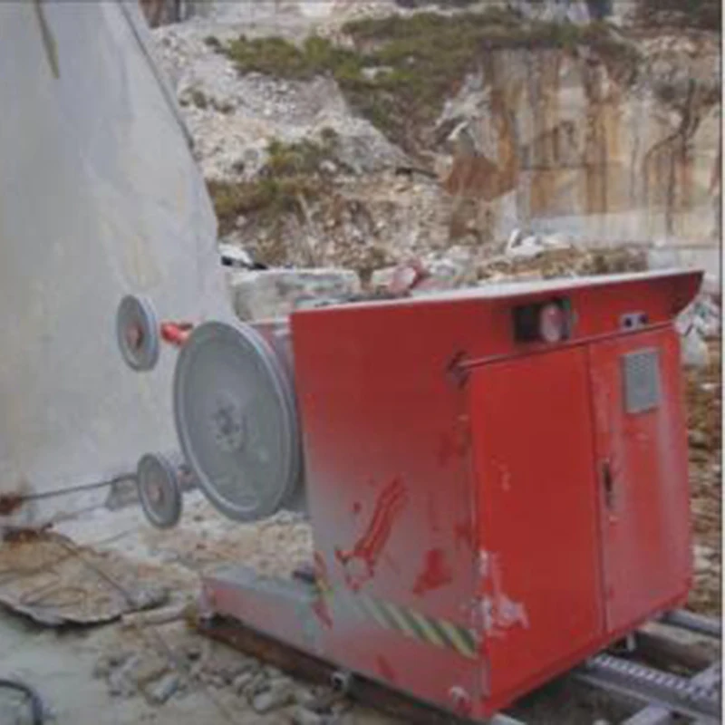 Professional Block Quarrying Rock Cutting Compact Precision Diamond Wire Saw Machine