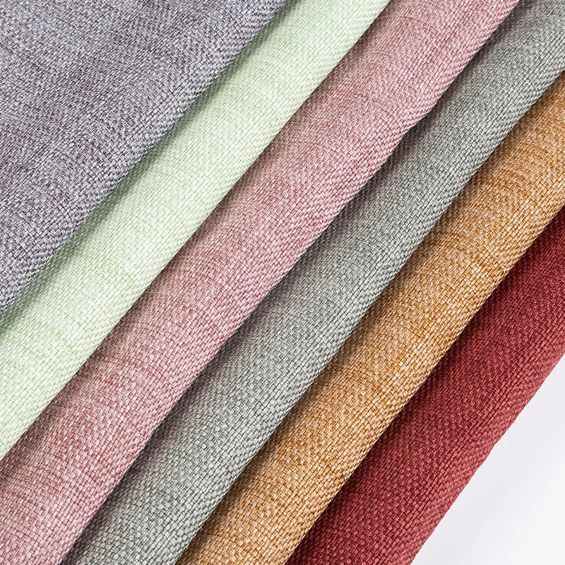 High Quality inherent flame retardant curtain fabric linen look fire retardant blackout curtain fabric