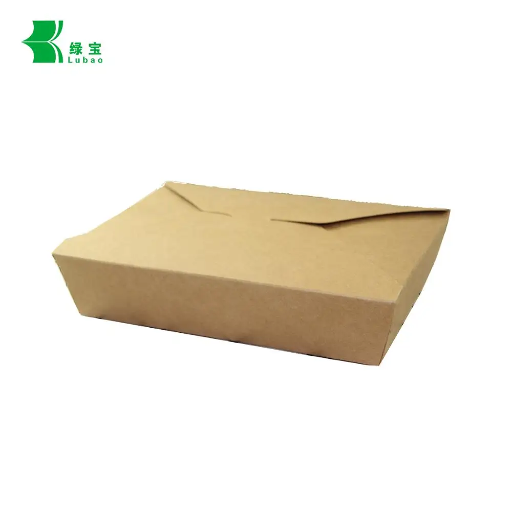 Disposable bamboo pulp paper kraft paper food container