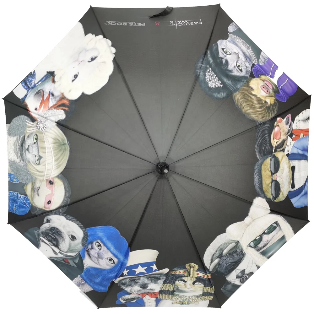 Shenzhen Umbrella factory Customized  Printing color Printing Hotel Promotional Made Brands Golf Umbrella Digital printing