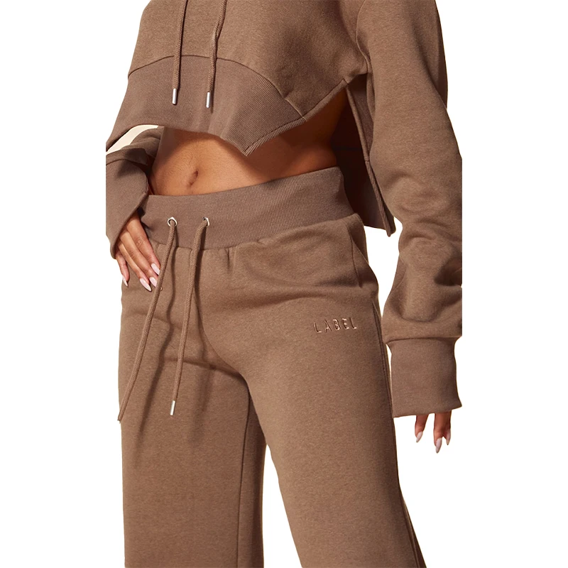 Lounge Sets Womens Clothing Waffle Jacket Straight Leg Tracksuit Pants