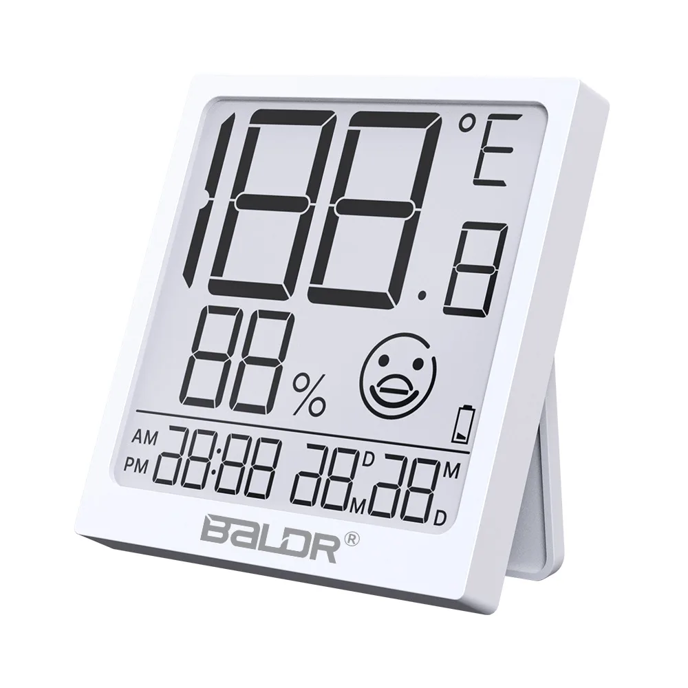 High Quality Large LCD Digital Thermometer Hygrometer Indoor Home Calendar Thermo-hygrometer Wall Table Clock