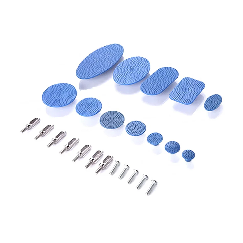 
Multifunction Glue Pull Tabs 12 Pcs With12 Steel Tips Different Size Glue Tabs Car Dent Removal Body Repair Tools Kits 
