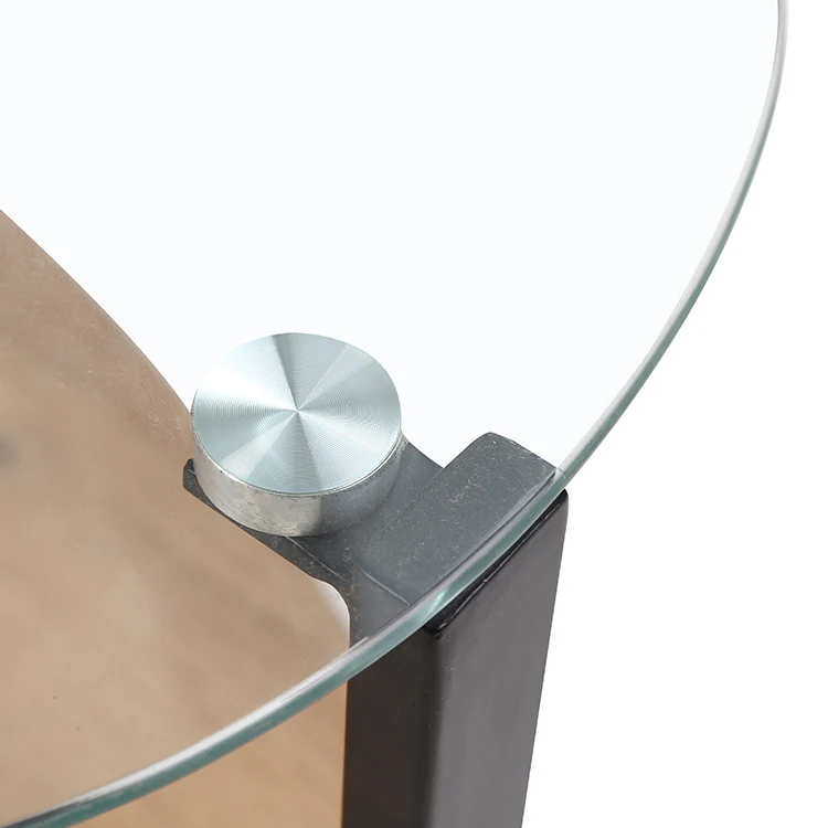 Free Sample Engine Wooden Modern Circle Clock Gemstone Mirrored Diamond Marble Effect Epoxy Coffee Table