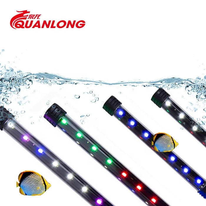 Quanlong cheap T4  20 30 50 60 80 100 120 150 marine submersible jellyfish lamp aquarium wrgb led aquarium accessory light