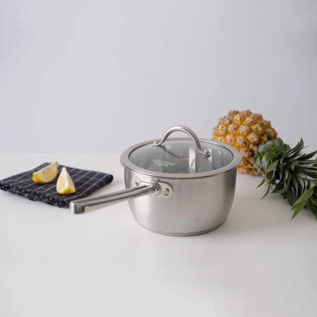 2024 New design wholesale custom kitchenware Cooking pot and pan with glass lid induction gas dual use