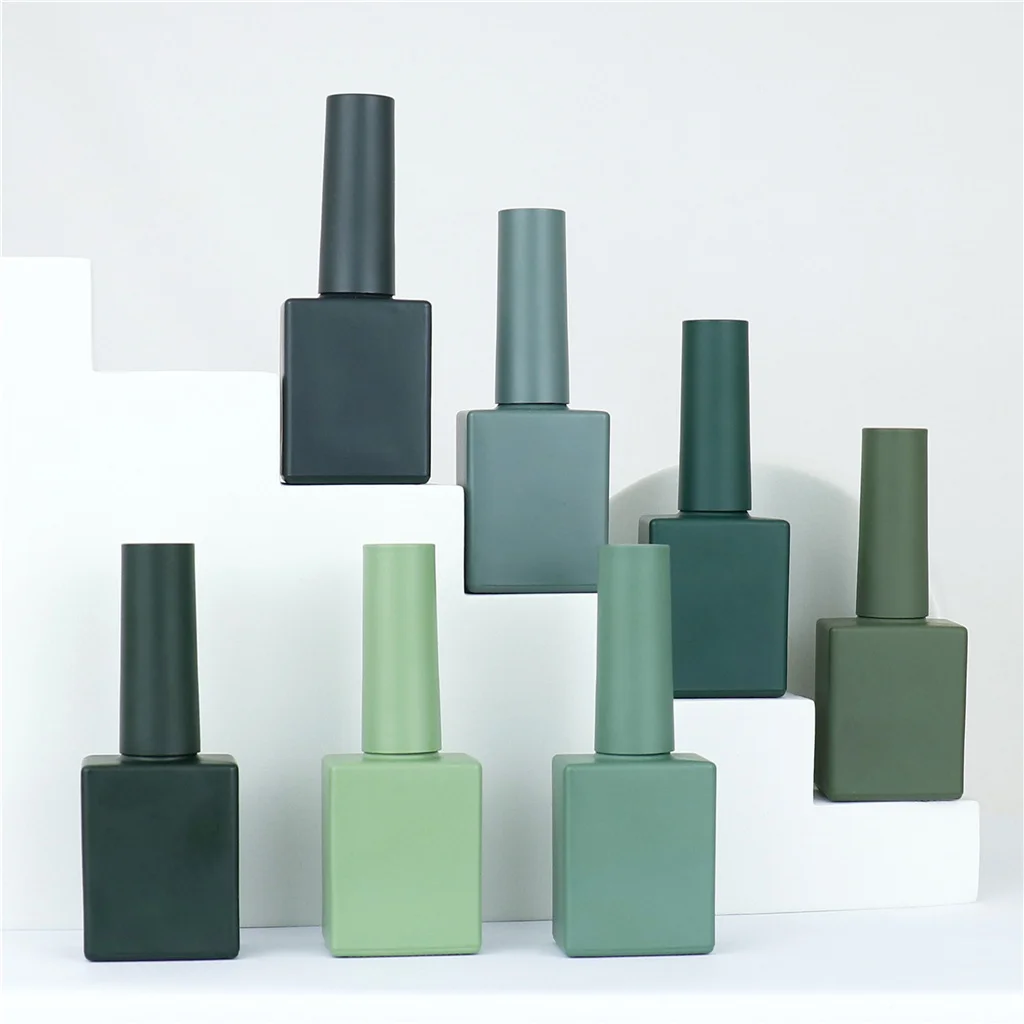 OEM Wholesale price color rectangular empty nail polish bottles