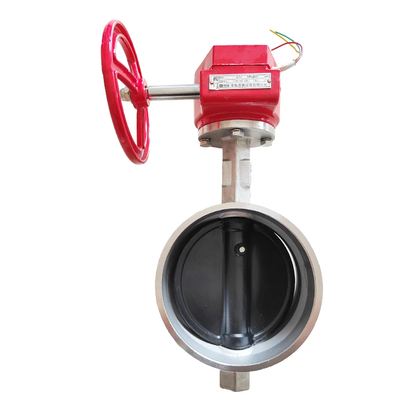 Manual Operated Ductile Iron Signal Fire Valve Butterfly