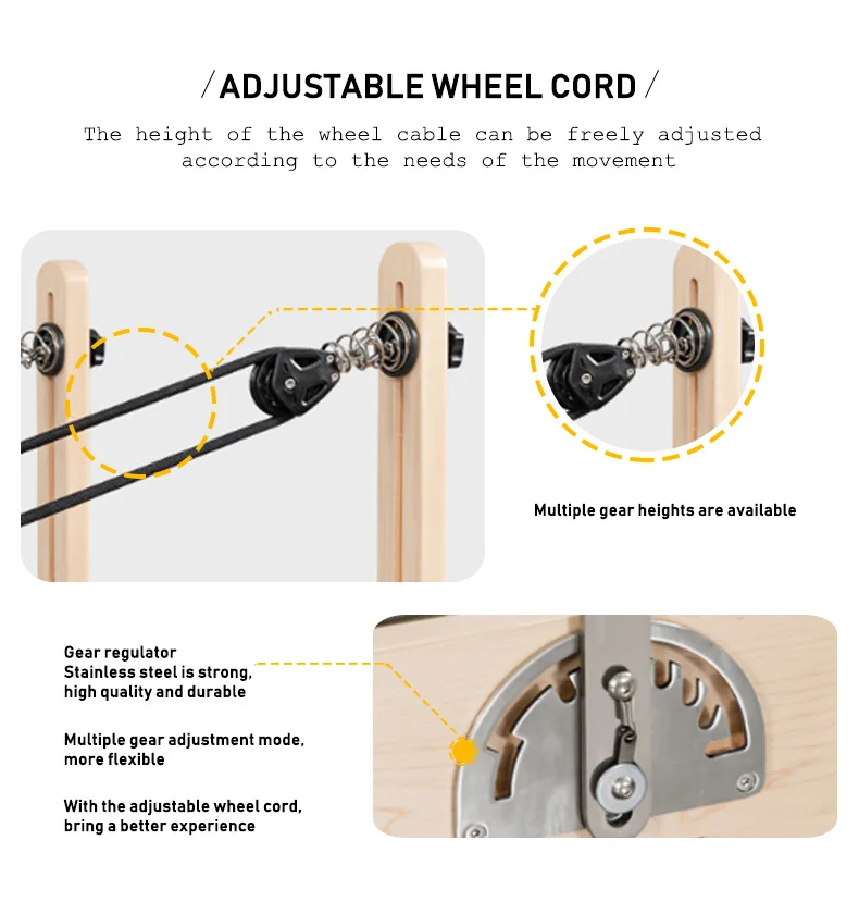 NQ SPORTS Hot Selling Supplier Price Fitness Studio Equipment Wooden Reformer Pilates Core Bed Gym Squat ramp incline