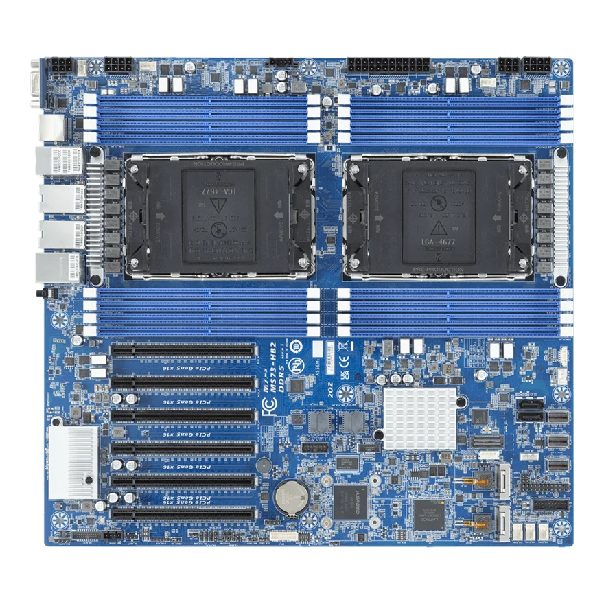 Ga 4th Gen C741 Processor LGA4677 E-2300 MS03-6L0 MS03-CE0 MS33-AR0 MS33-AR1 MS73-HB0 MS73-HB1 MS73-HB2 Server motherboard