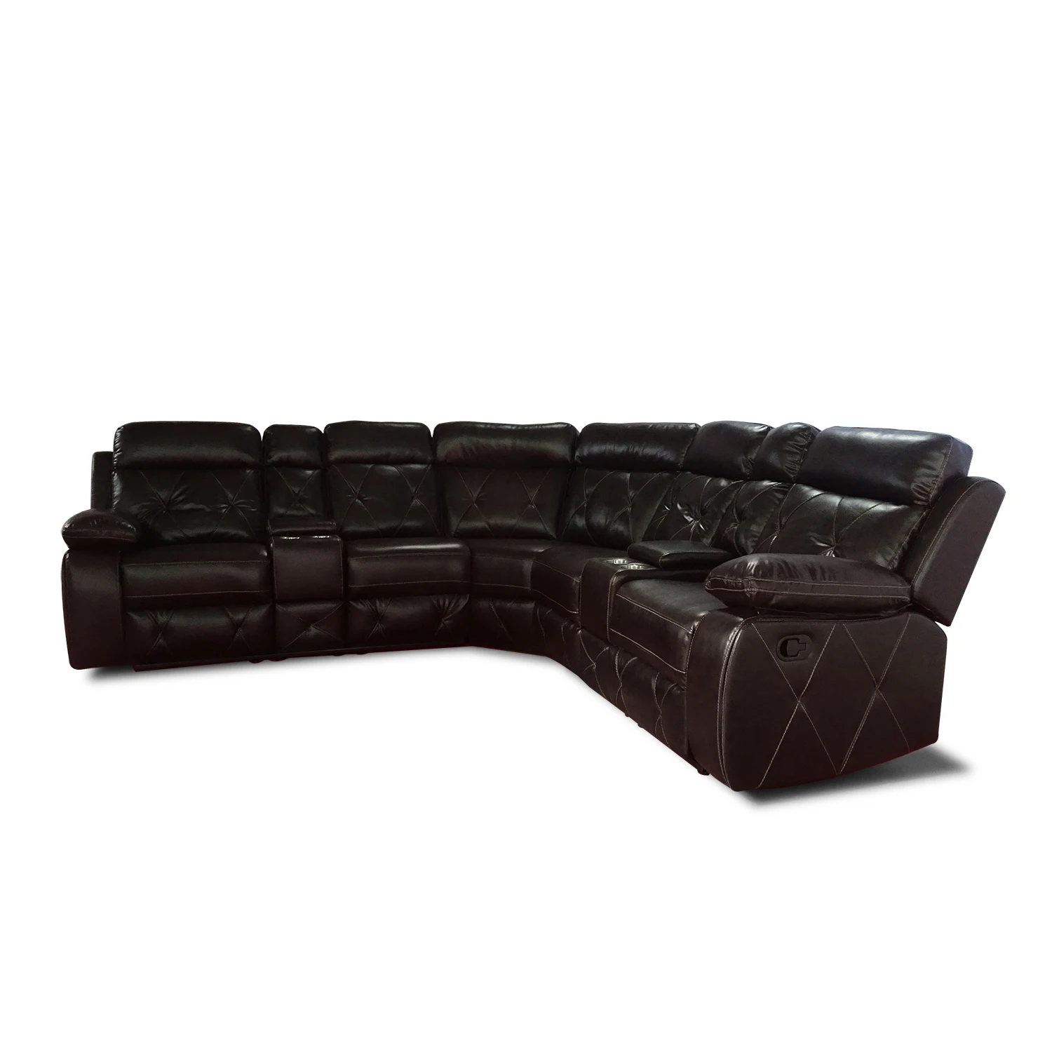 Top Quality Seat Recliner Lounge Sectional Decorative Leather Sofa Modern Style Leisure Sofa