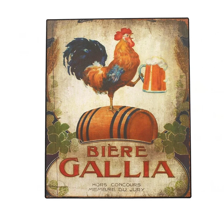 Outdoor Print Embossed OEM Plate Retro high end tin sign