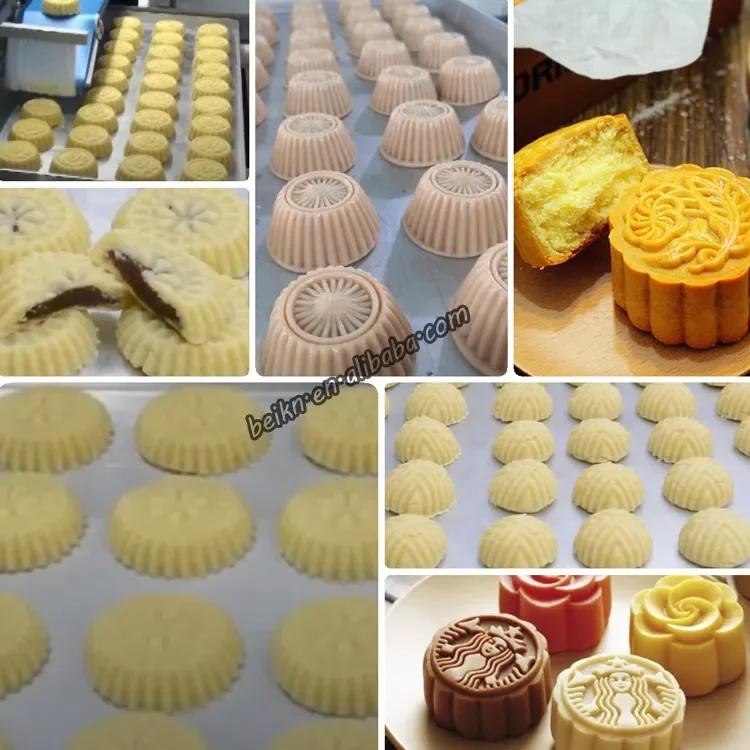 maamoul mooncake making machine automatic encrusting and forming machine maamoul production line for factory