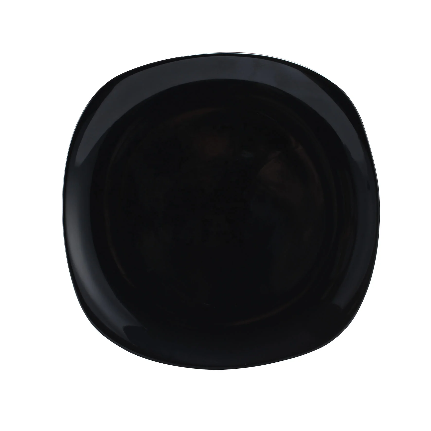 Квадратный керамический обеденный набор из 16 предметов комплект черной посуды керамики столовые