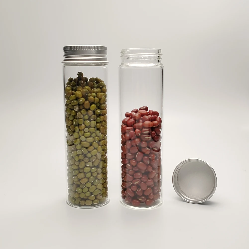 Tubular Glass Vial With Aluminum Screw Cap 115mm 116mm 120mm Glass Tube For Sale PayPal Accept