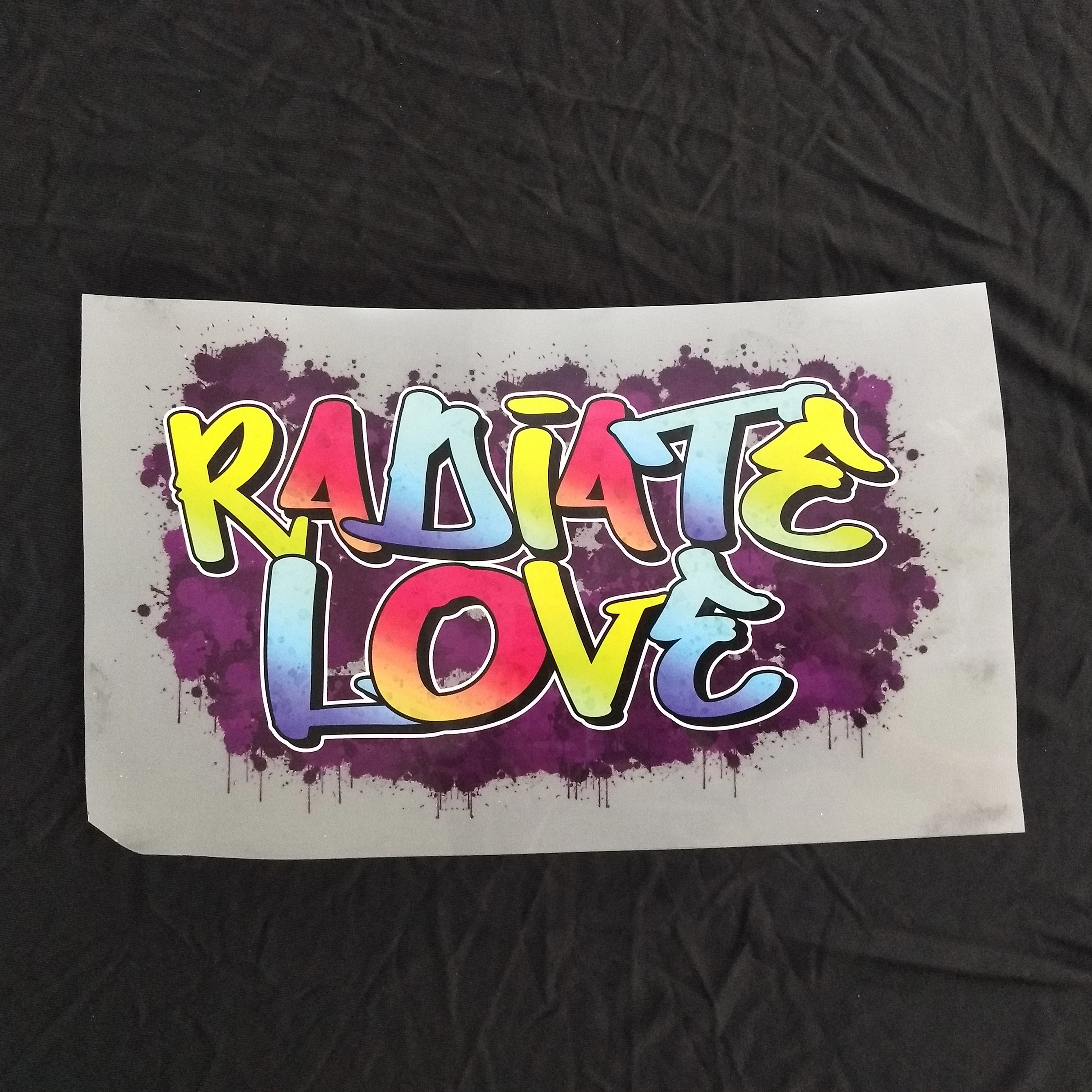 
 Футболка с цифровой печатью на заказ plalstisol Термотрансферная этикетка мягкое качество  