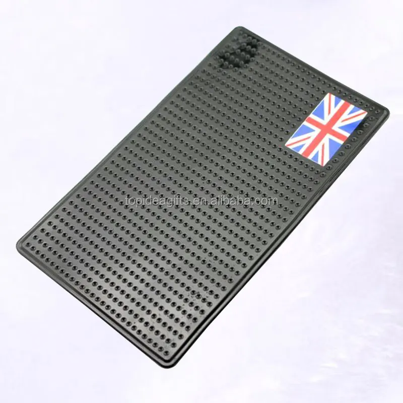 Rubber PVC Mobile Phone Mats Customized Factory Soft pvc embossed logo for phone mats Customized
