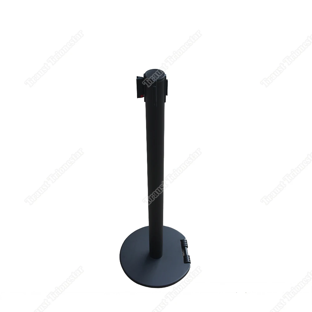 Traust safety rope metal steel stand road retractable belt head post pole barrier stanchion