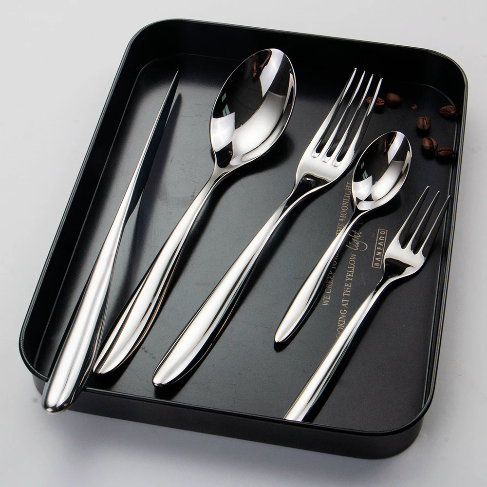 Sandoor Wholesale Bulk 18-8 Weeding Party Silverware Mirror Stainless Steel Cutlery Set