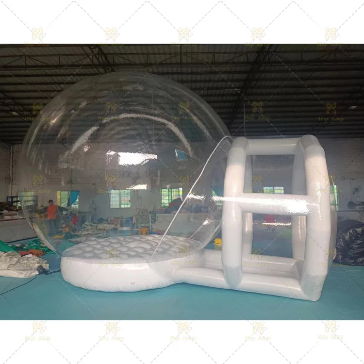 Inflatable Bubble Tent House 10ft Dome Commercial Grade Clear PVC Tarpaulin Kids Party Bubble Balloons House Tent, Transparent