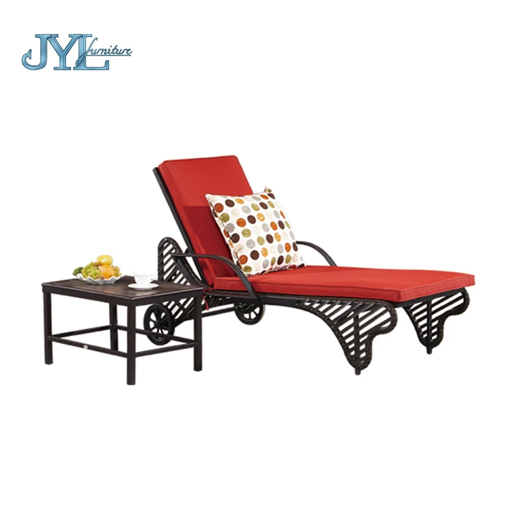Luxury Modern Indoor Sofa Chaise Garden Loungers Chair Outdoor Deck Chair Black